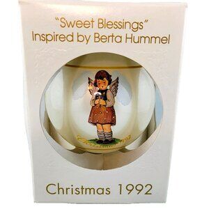 Berta Hummel Christmas Ball 1992 Hummel Ornament Schmid Sweet Blessings Vintage
